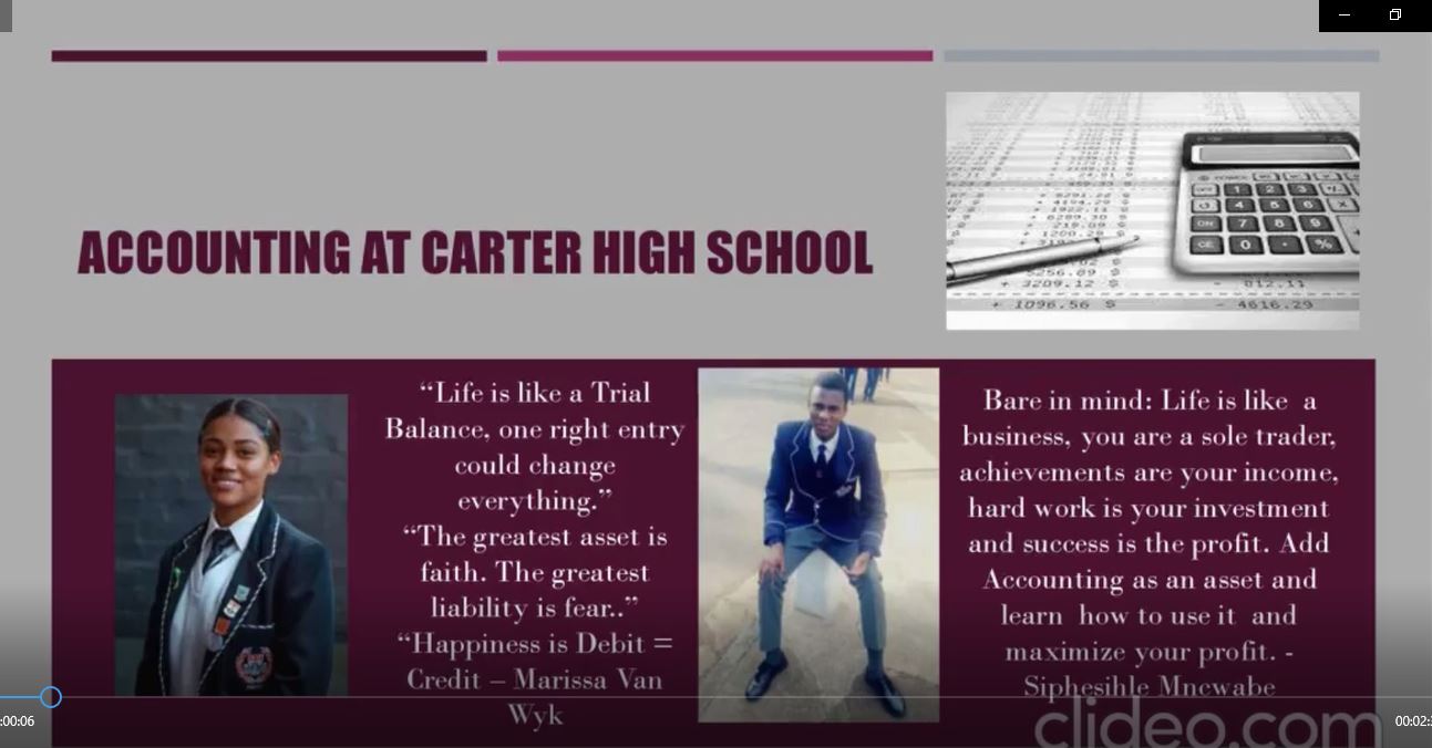 Carter High School Accounting